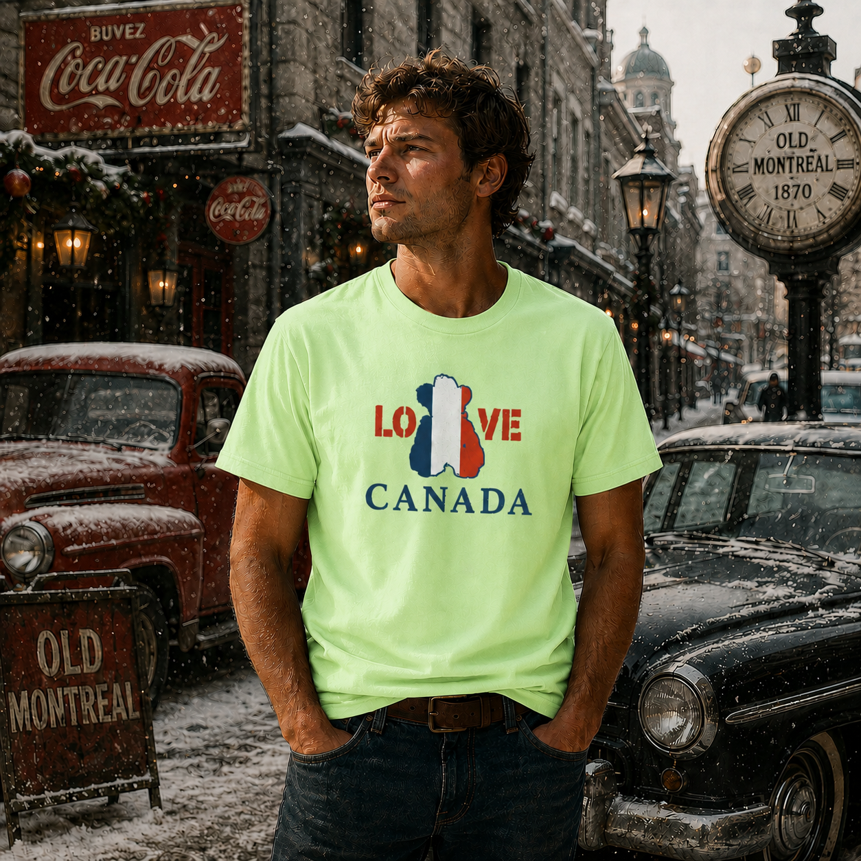 Mia Unisex T-Shirt – LOVE Canada Bear Charcoal | Boutique LH Montréal