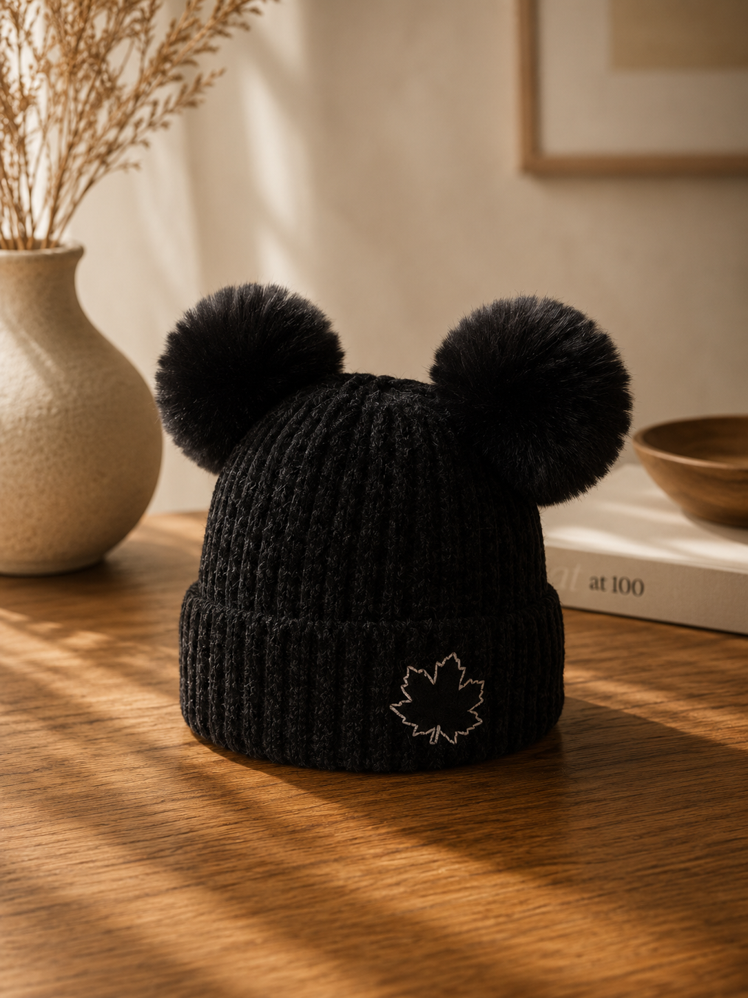 Mouse Ears Maple Leaf Beanie – Adult | Boutique LH Montréal