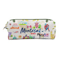 Trousse à Crayons Montréal – Sac Organisateur de Papeterie de Voyage Illustrant les Monuments de la Ville : AW1602MTL