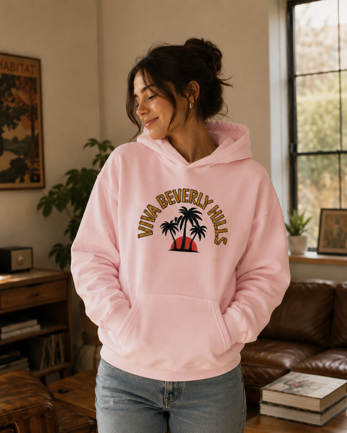 Viva Beverly Hills Palm Sunset Graphic Hoodie | Women Category | Boutique LH Montréal