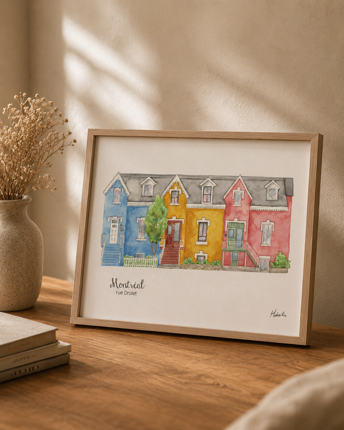 Montréal Drolet Street Art Print – 8×10 Illustration | Boutique LH Montréal