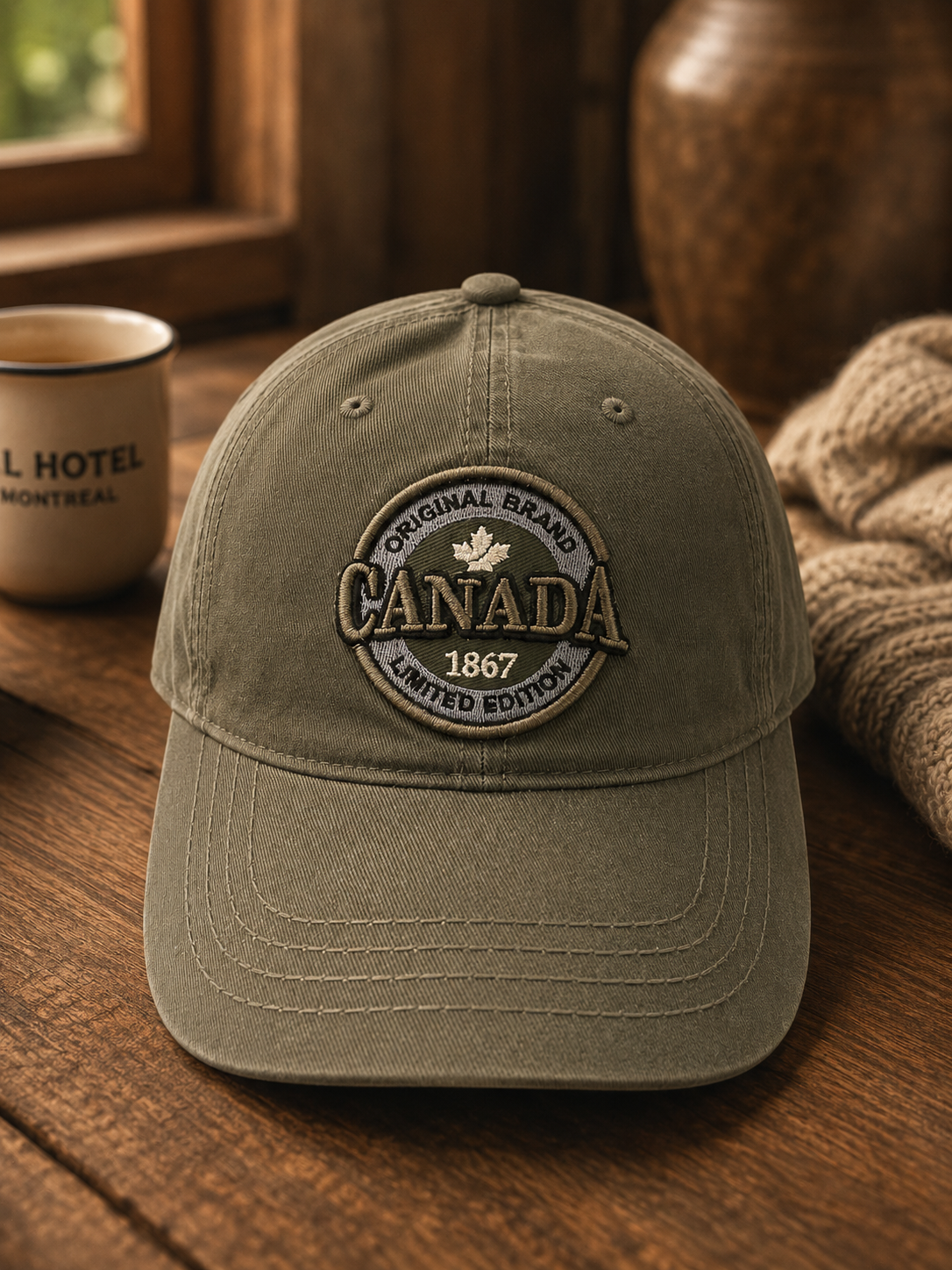Canada 1867 Heritage Cap – Olive | Boutique LH Montréal
