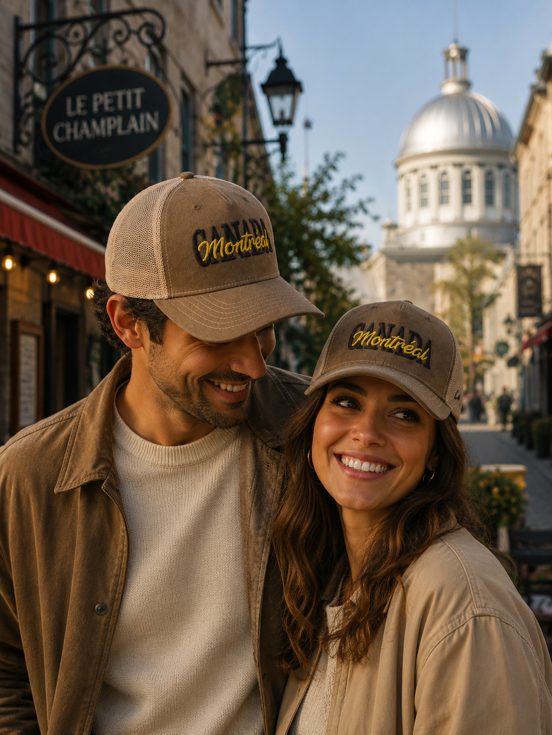 Canada Montréal Heritage Trucker Cap – Brown | Boutique LH Montréal