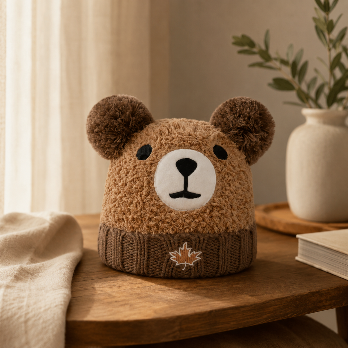 Bear Face Ear Flap Beanie – Kids | Boutique LH Montréal