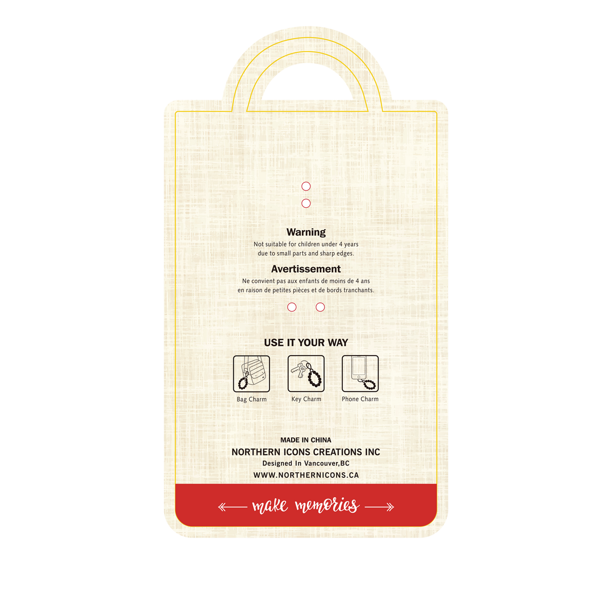Canadian Maple Leaf French Fries Keychain – Fun Souvenir | Boutique LH Montréal