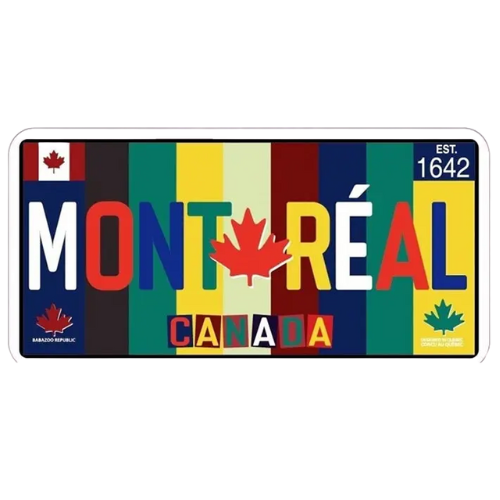 Montréal Canada Multicolored Magnet – Souvenir | Boutique LH Montréal