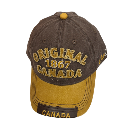 Original 1867 Canada Cap – Brown & Gold | Boutique LH Montréal
