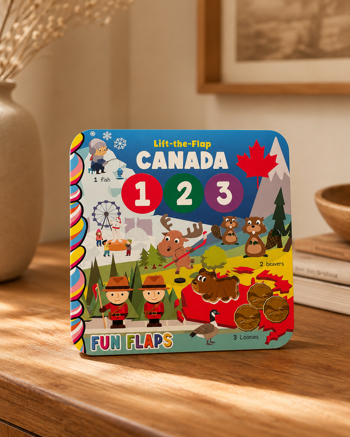 Lift-the-Flap Canada 123 Board Book | Boutique LH Montréal