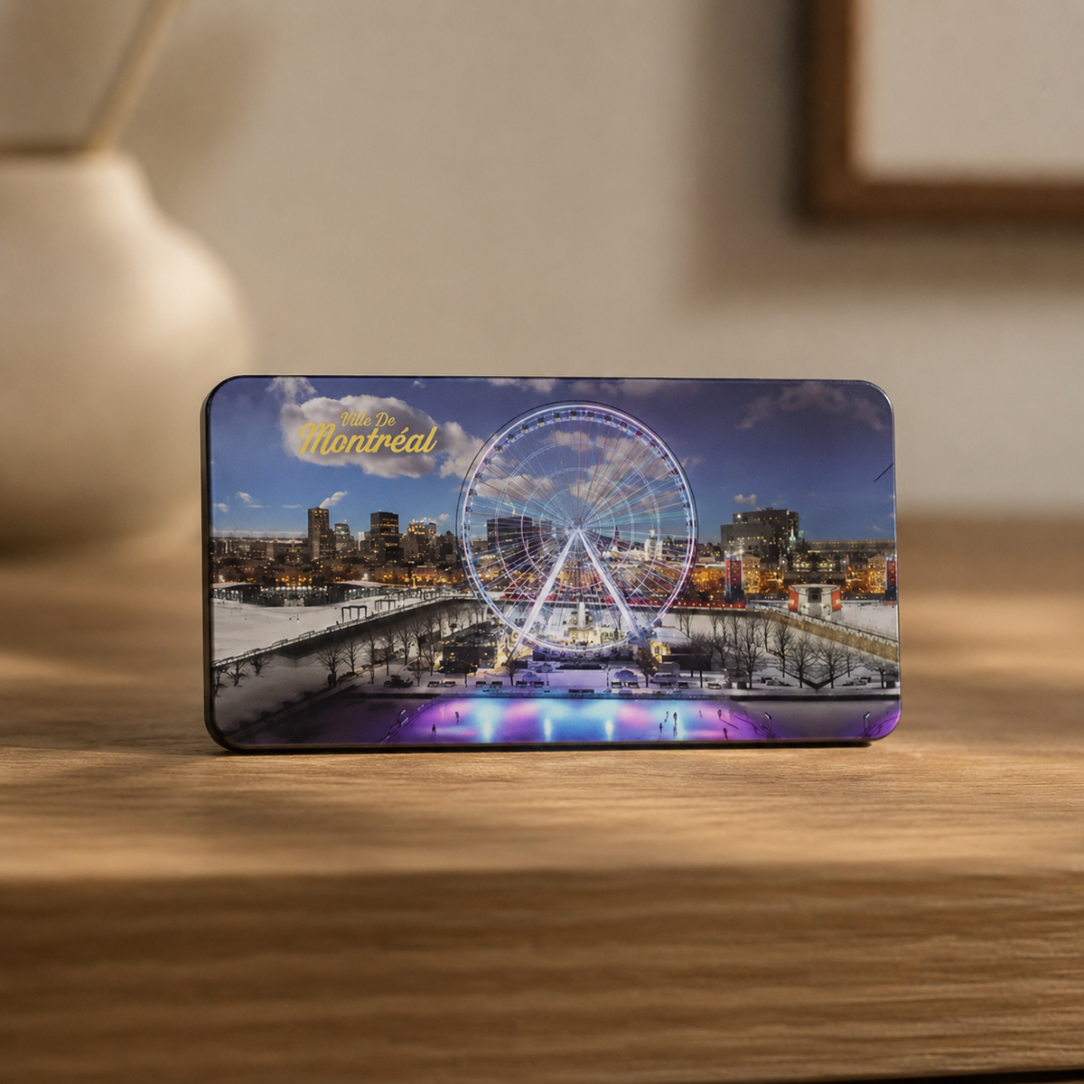 Montréal Ferris Wheel 2D Aluminum Magnet – Souvenir | Boutique LH Montréal