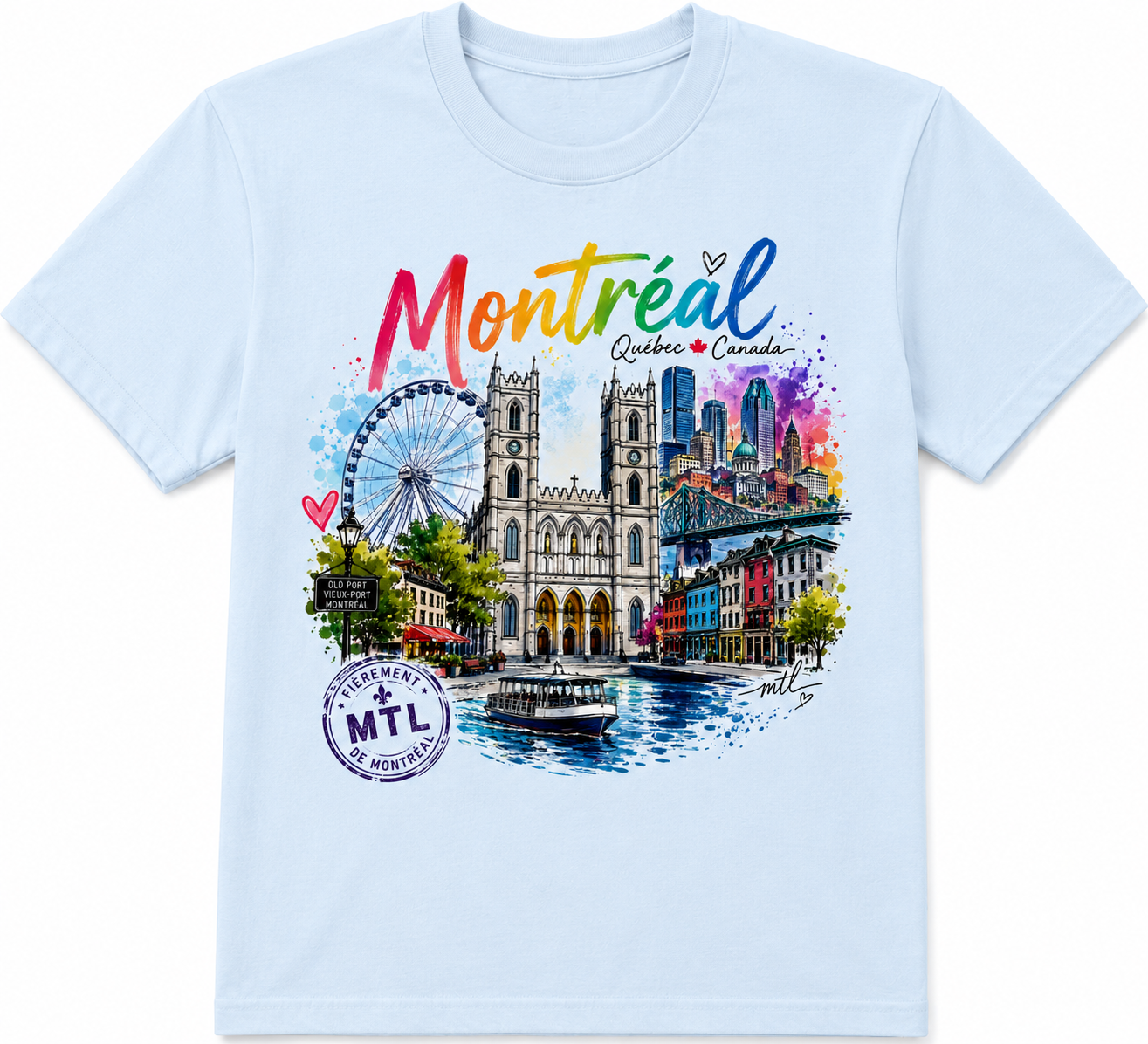 MONTRÉAL CITY ART | UNISEX T-SHIRT | BOUTIQUE LH