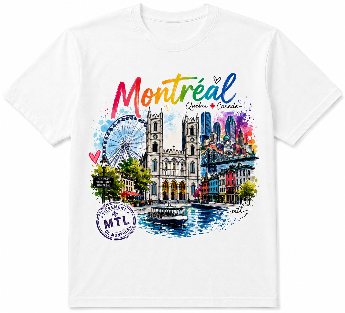 MONTRÉAL CITY ART | UNISEX T-SHIRT | BOUTIQUE LH