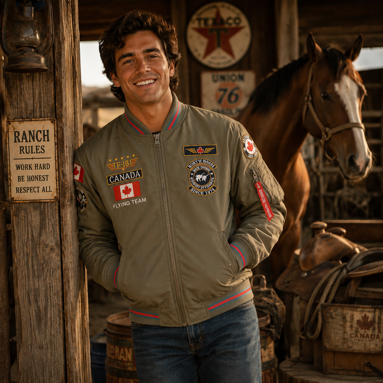 Canada Flying Team Bomber Jacket| Boutique LH