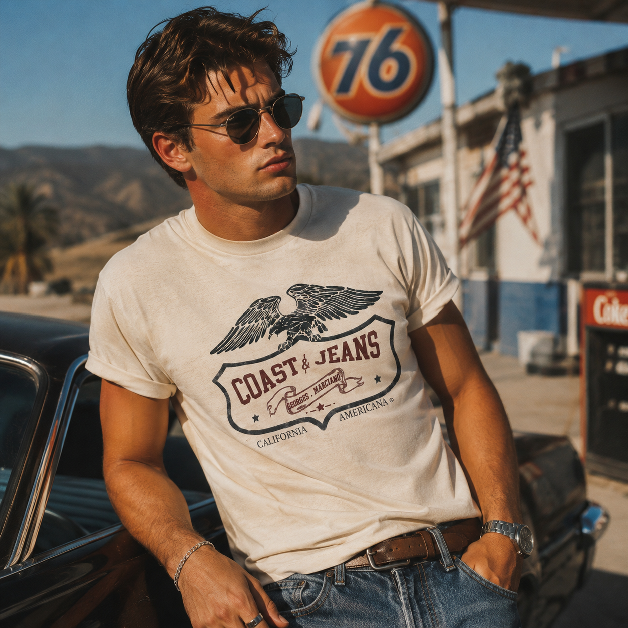 Coast &amp; Jeans Eagle Graphic T-Shirt | Men Category | Boutique LH Montréal