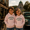 Montreal Love Pink Graphic Hoodie | Kids Category | Boutique LH Montréal
