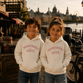 Montreal Love White Graphic Hoodie | Kids Category | Boutique LH Montréal