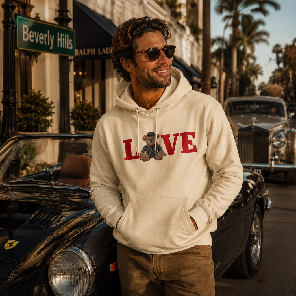 Romy Unisex Hoodie – LOVE Teddy Bear | Boutique LH Montréal