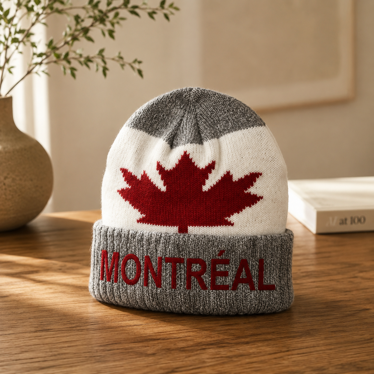 Montréal Athletic Beanie – Red White Black | Boutique LH