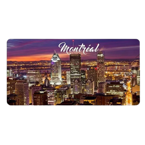 Downtown Montréal at Night Magnet – Photo Souvenir | Boutique LH Montréal