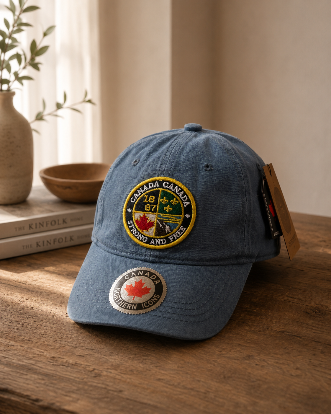 Canada 1867 Heritage Embroidered Baseball Cap | Slate Blue | Boutique LH Montréal