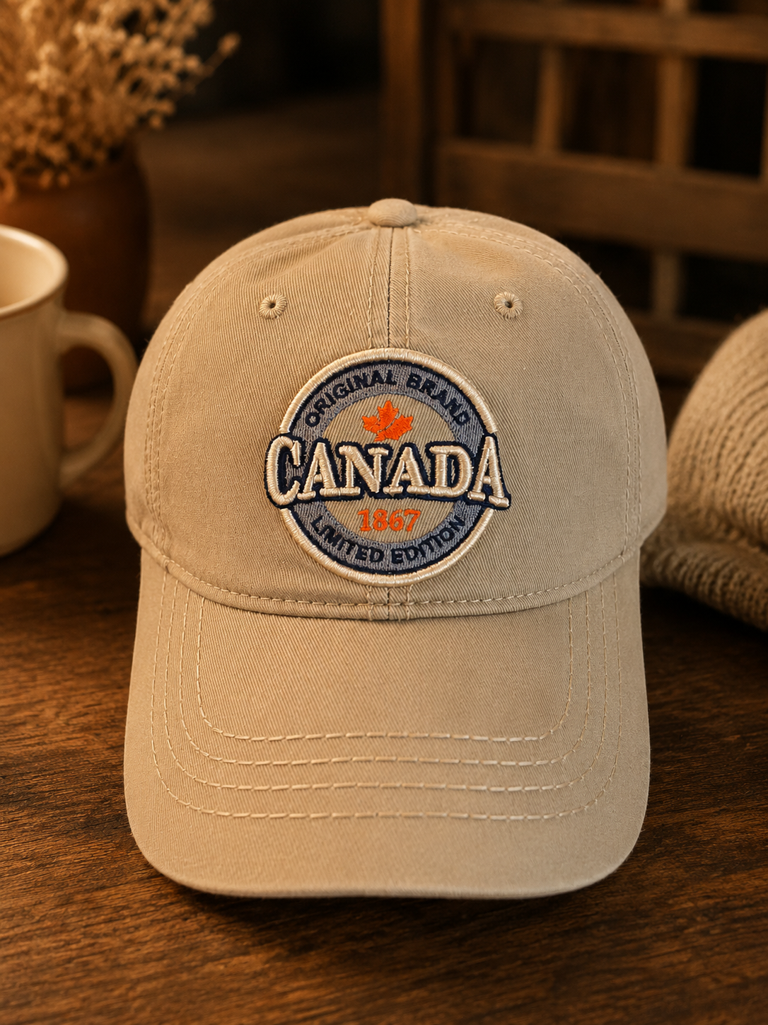 Canada 1867 Heritage Cap – Beige | Boutique LH Montréal