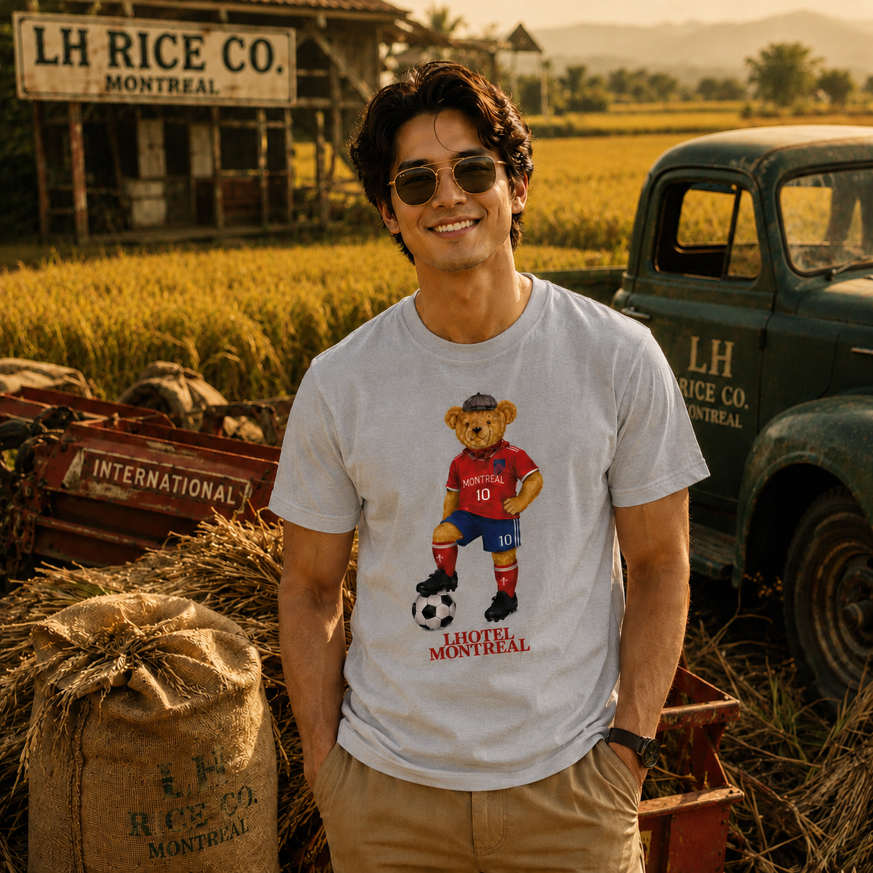 Montreal Teddy Soccer Youth T-Shirt | Boutique LH Montréal