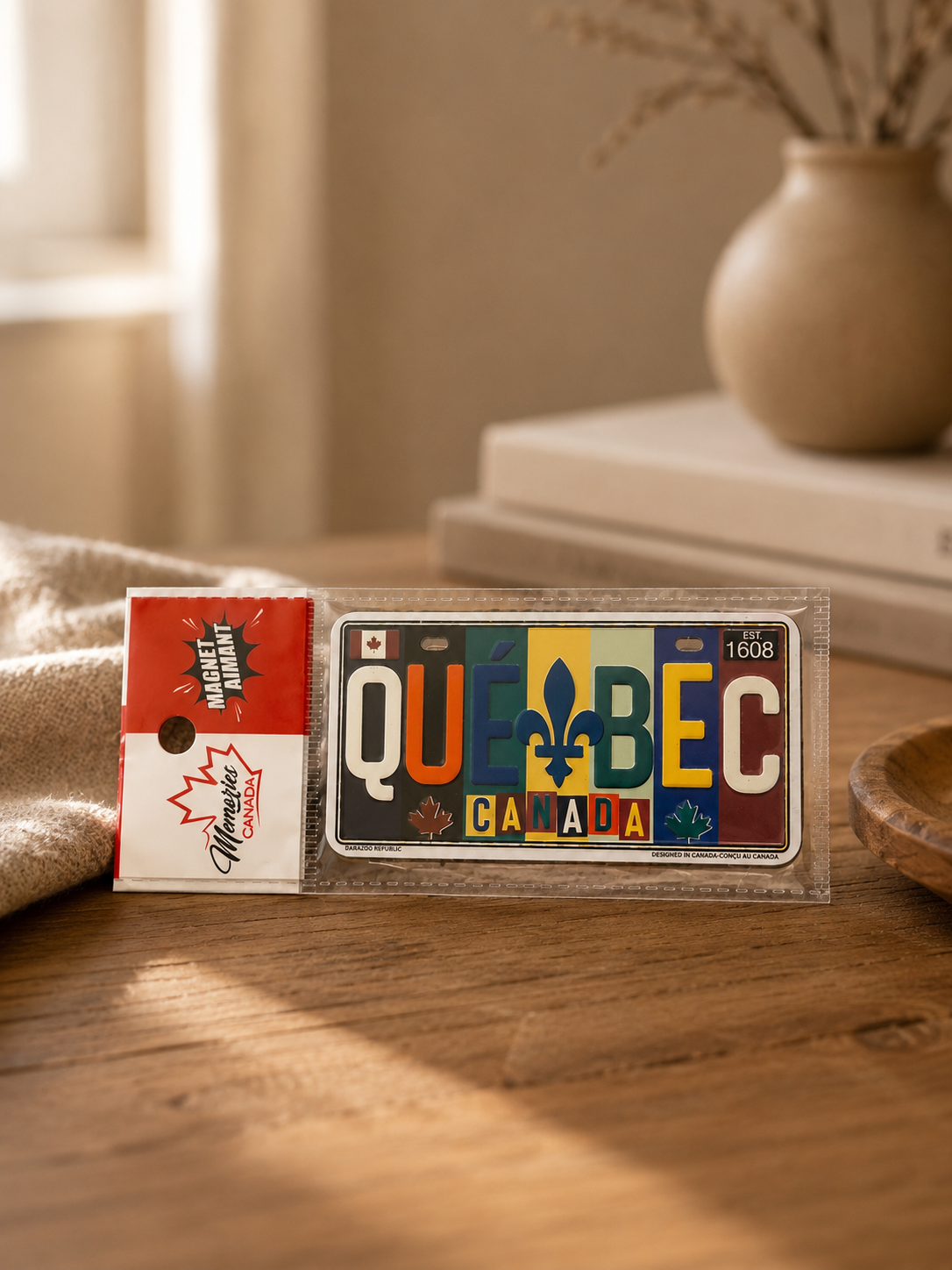 Québec License Plate Magnet | Colorful Québec Souvenir Collectible