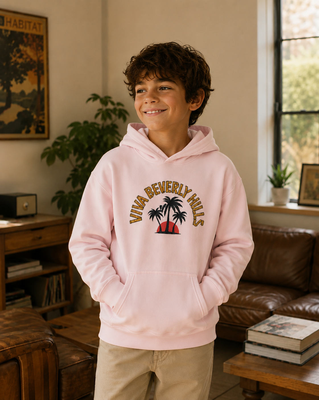 Viva Beverly Hills Palm Sunset Graphic Hoodie | Boy Kids Category | Boutique LH Montréal