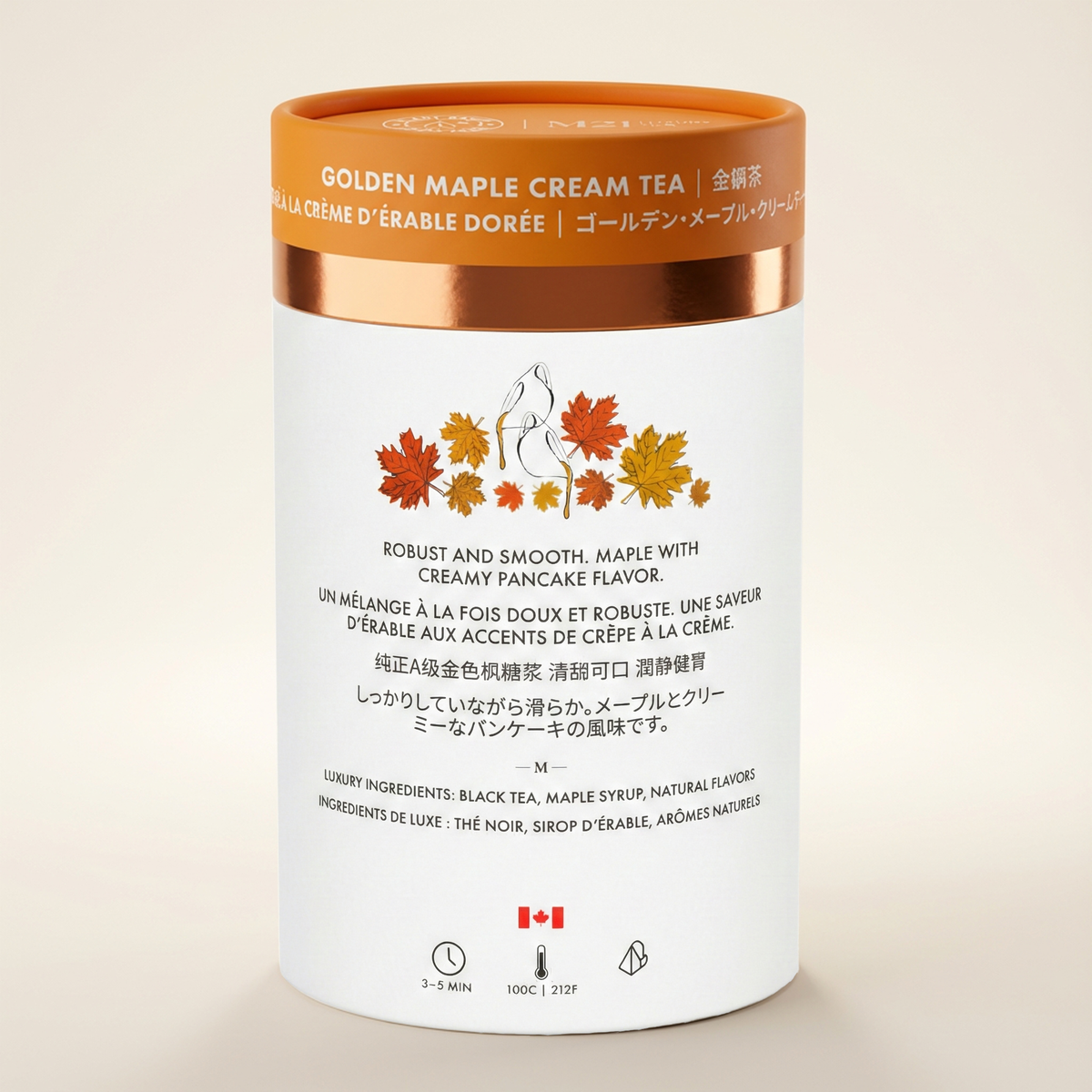 Thé de luxe Crème dorée à l'érable | Canadien : Petit