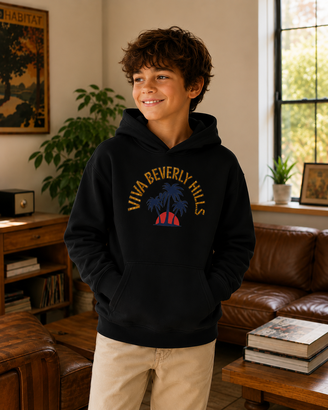 Viva Beverly Hills Palm Sunset Graphic Hoodie | Boy Kids Category | Boutique LH Montréal