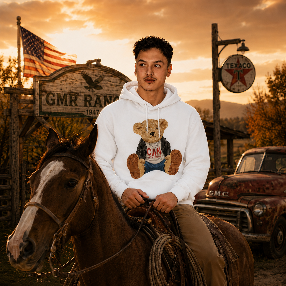 Eli Unisex Hoodie – CAN Attitude Teddy Bear | Boutique LH Montréal