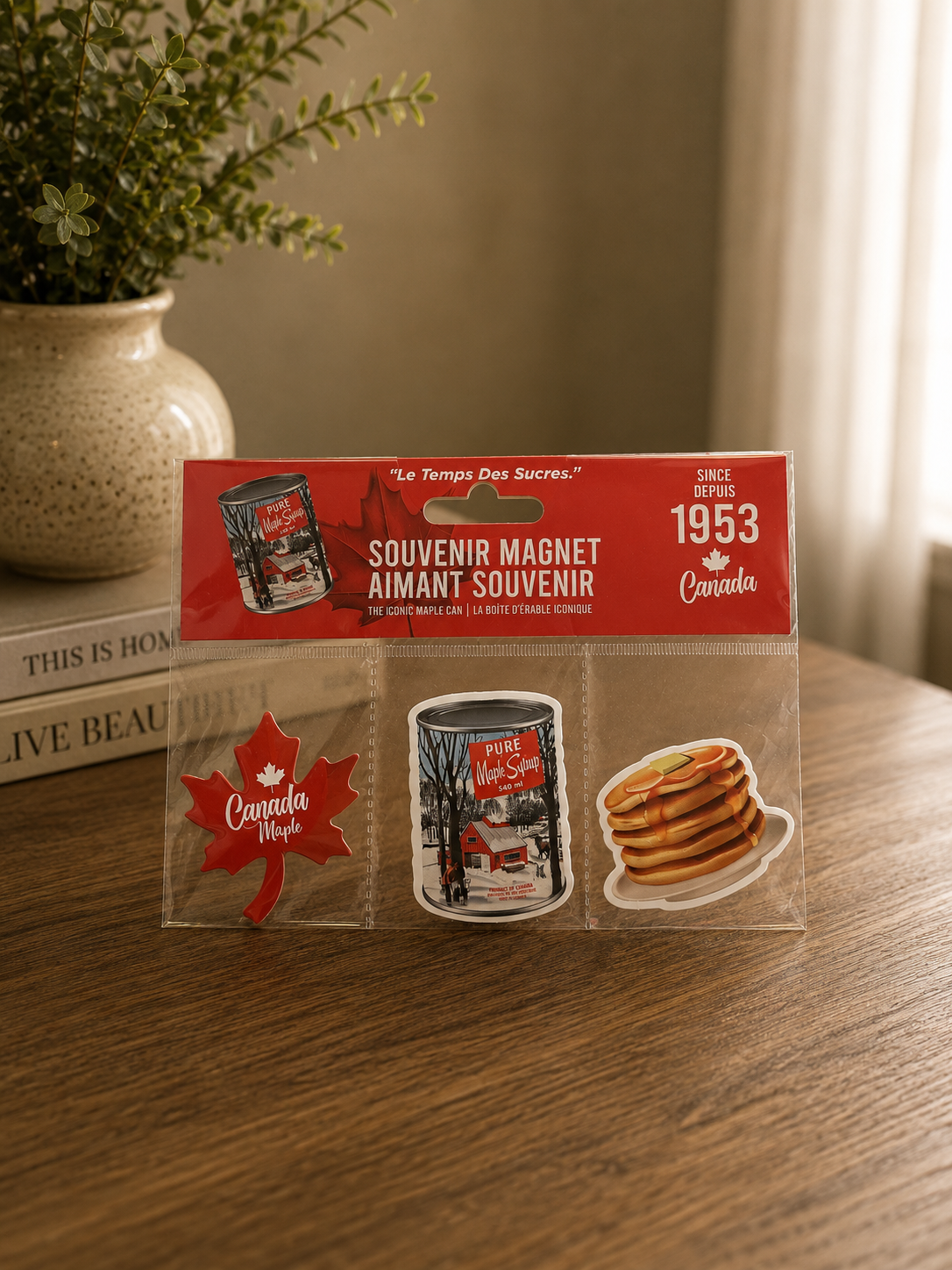 Canada Maple Syrup Magnet Set – 3-Piece Canadian Souvenir | Boutique LH Montréal