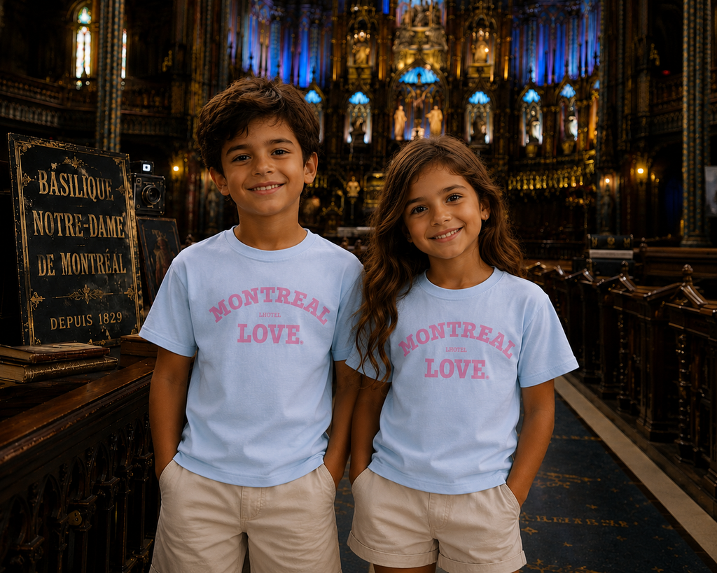 Montréal Love Kids T-Shirt – SKY BLUE | Boutique LH Montréal