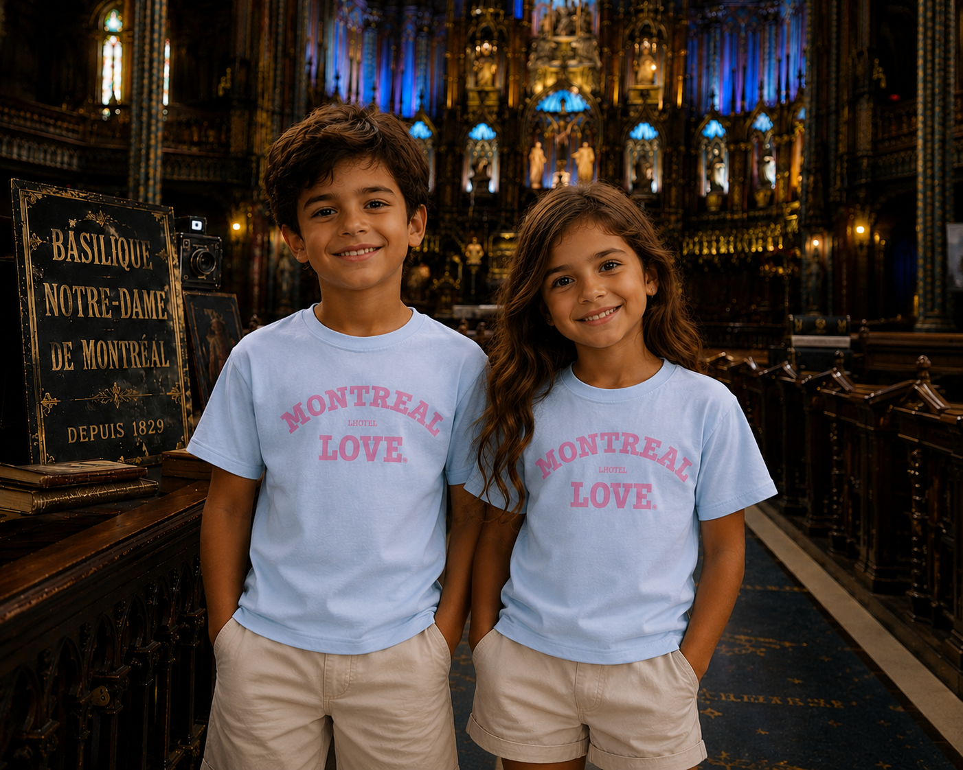 Montréal Love Kids T-Shirt – SKY BLUE | Boutique LH Montréal