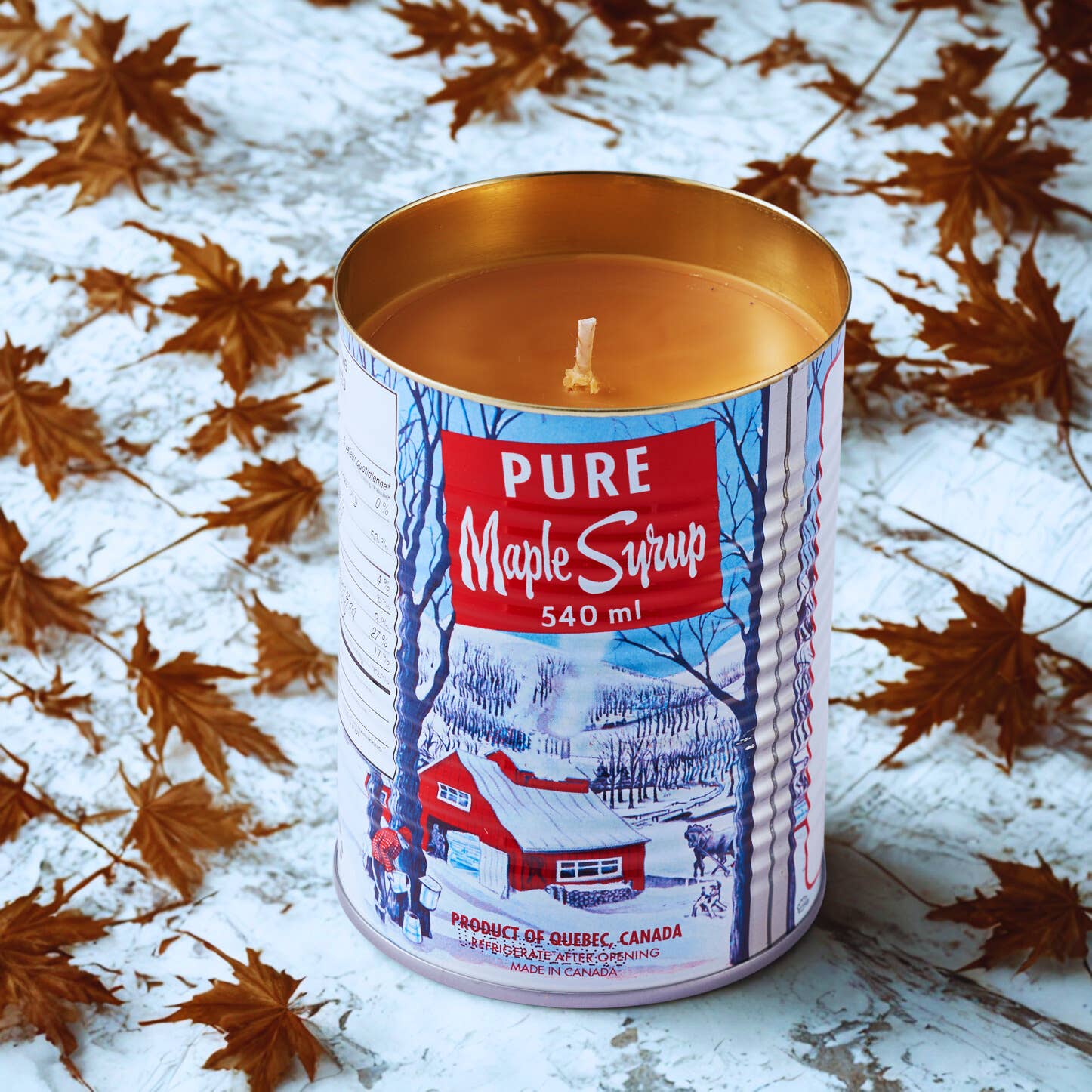 16 oz Maple Syrup Cotton Wick Candle – Canadian Inspired Scented Candle | Cozy Home Fragrance