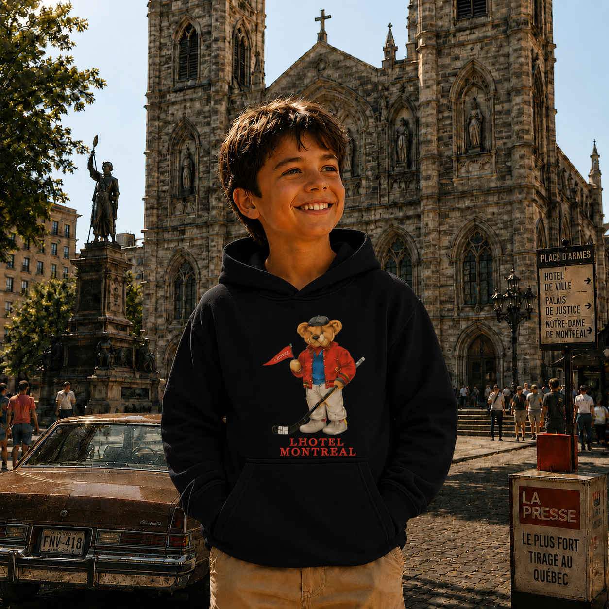 Claude Kids Hoodie | Boutique LH Montréal