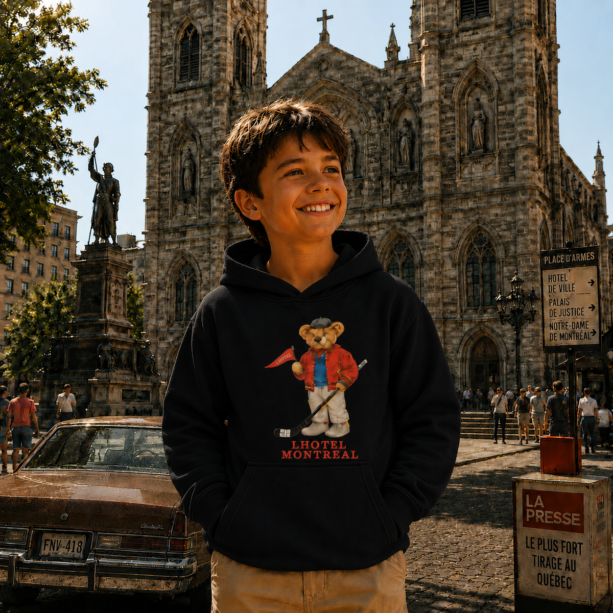 Claude Kids Hoodie | Boutique LH Montréal