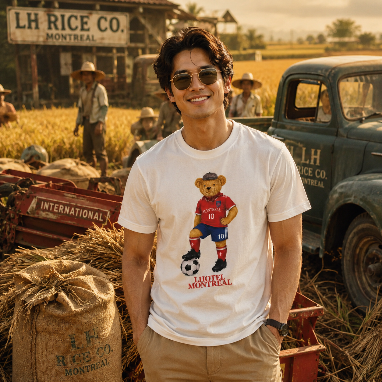 Montreal Teddy Soccer Youth T-Shirt | Boutique LH Montréal