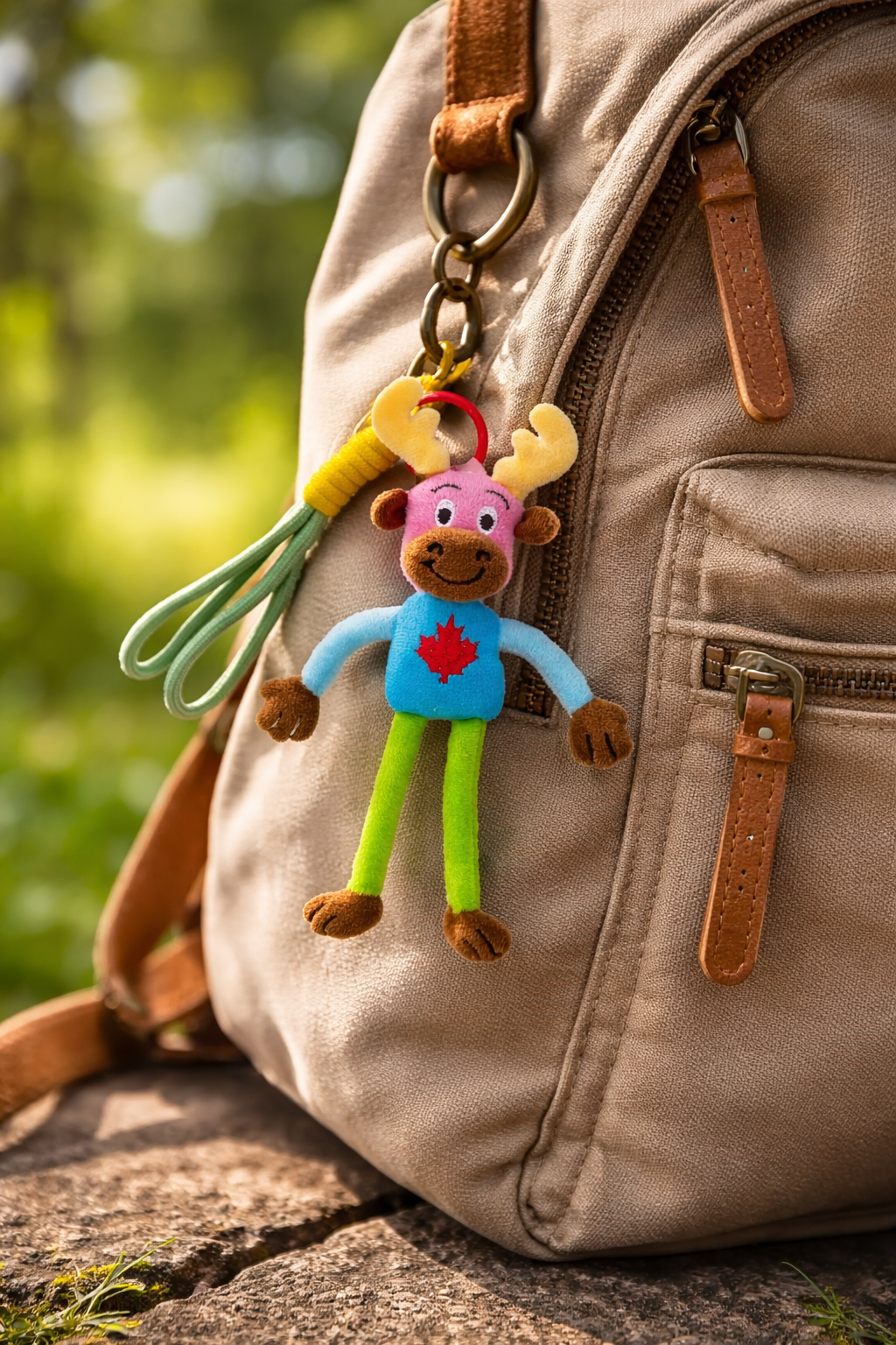 Playful Moose Plush Bag Charm Keychain – Canada Souvenir | Boutique LH Montréal