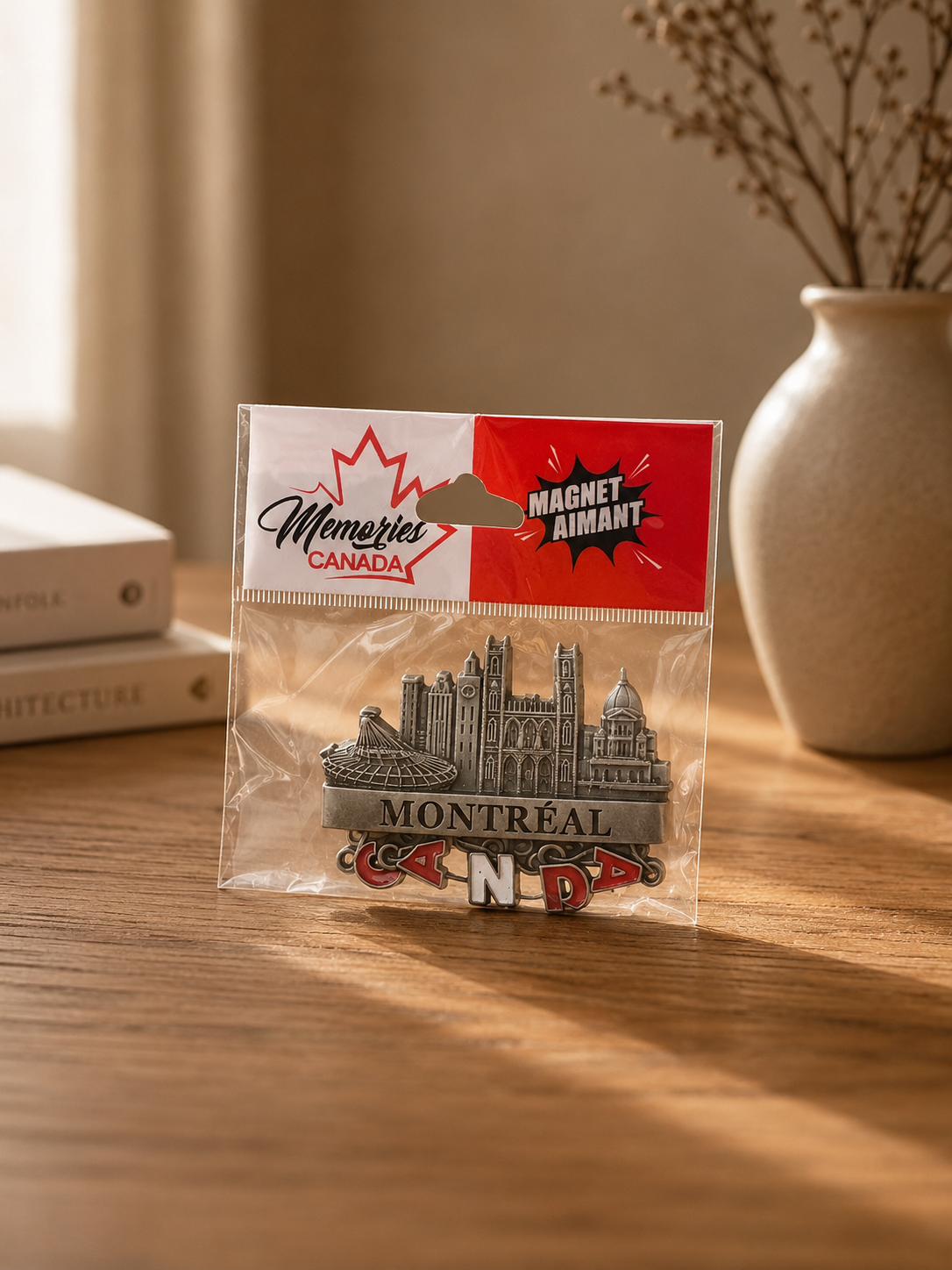 Montréal Skyline Souvenir Magnet – Classic Landmarks Collectible | Boutique LH Montréal