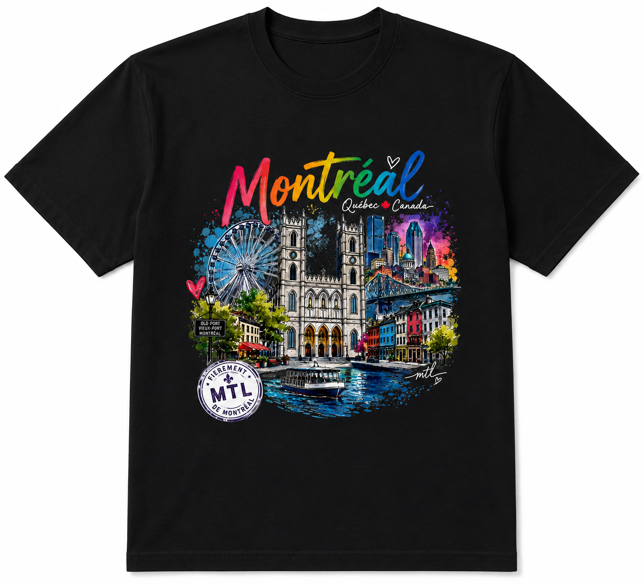 MONTRÉAL CITY ART | UNISEX T-SHIRT | BOUTIQUE LH