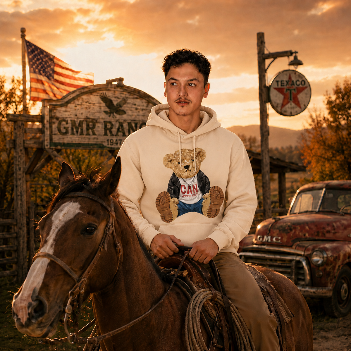 Eli Unisex Hoodie – CAN Attitude Teddy Bear | Boutique LH Montréal