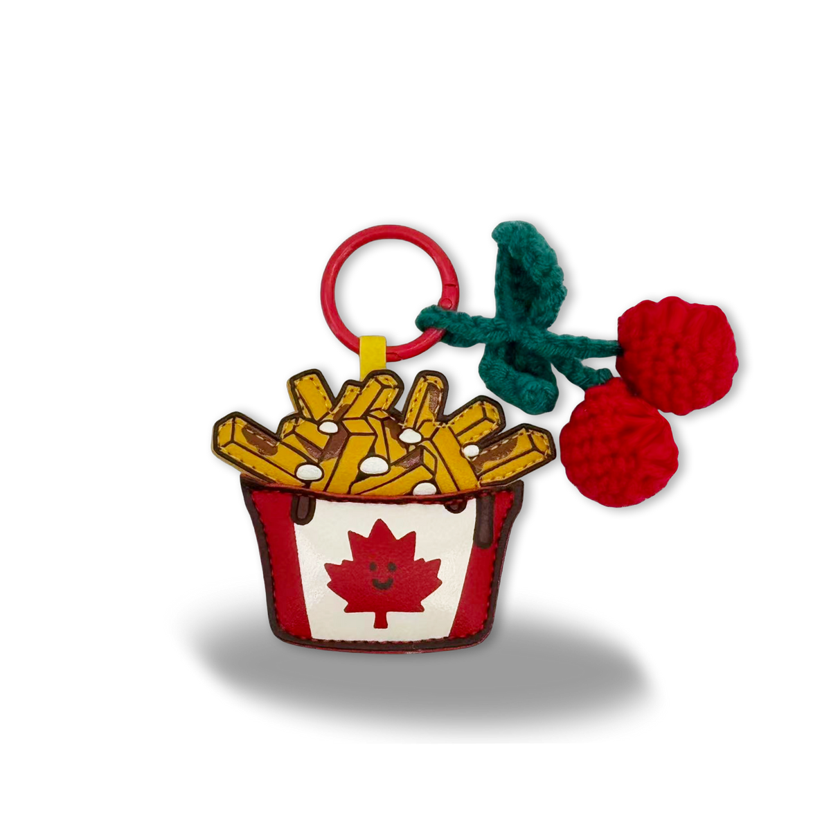 Canadian Maple Leaf French Fries Keychain – Fun Souvenir | Boutique LH Montréal