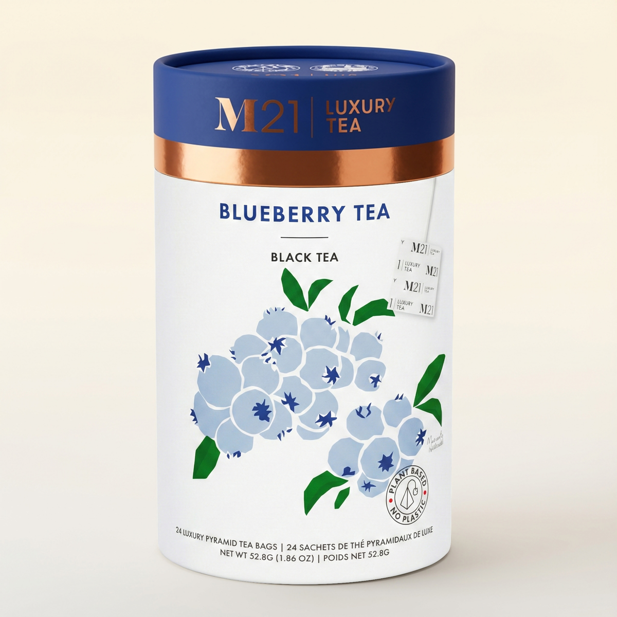 Blueberry Luxury Black Tea Bags | Canadian : Small