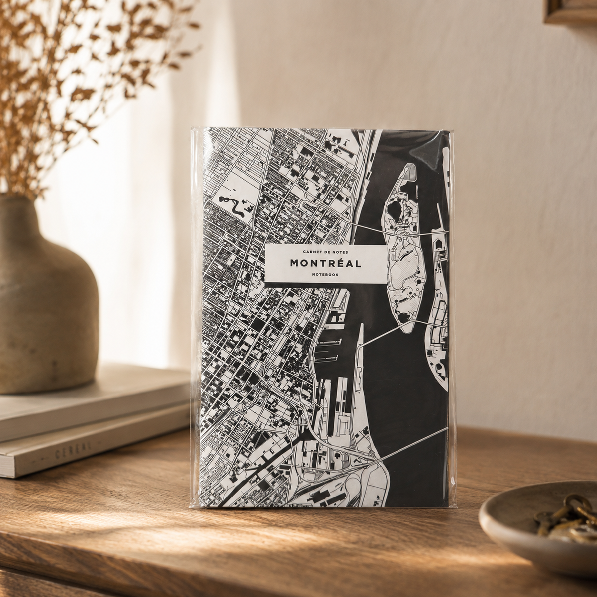 Montréal Black & White City Map Pocket Notebook | Boutique LH Montréal