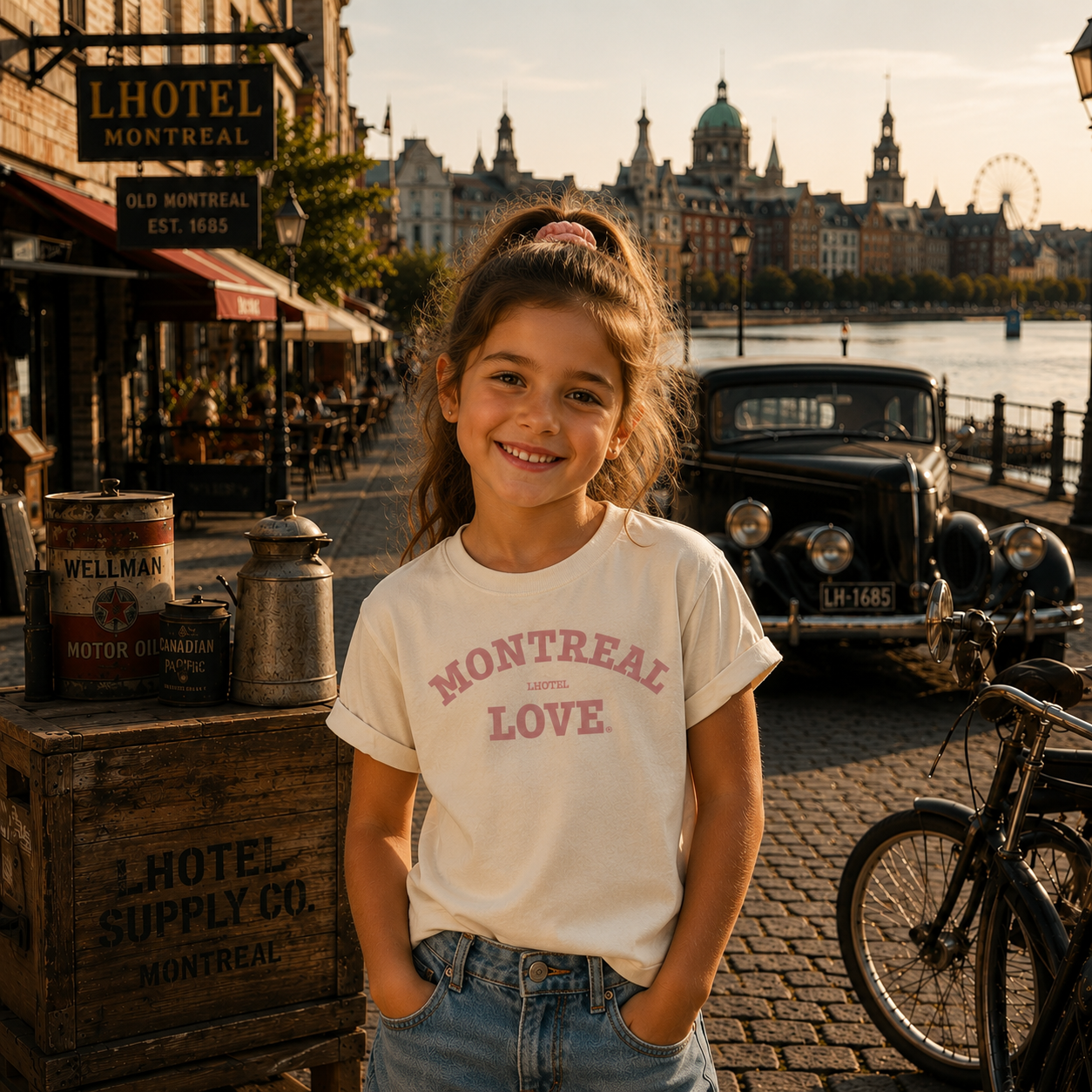 Montréal Love Kids T-Shirt – WHITE | Boutique LH Montréal