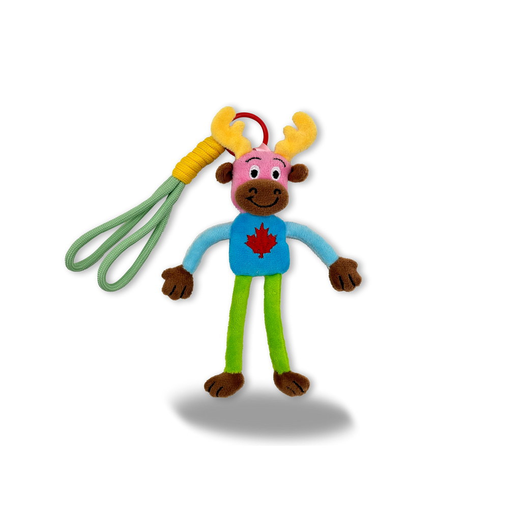 Playful Moose Plush Bag Charm Keychain – Canada Souvenir | Boutique LH Montréal