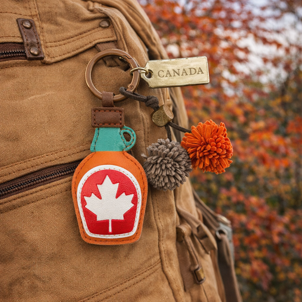 Canada Maple Syrup Bottle Bag Charm Keychain – Souvenir | Boutique LH Montréal