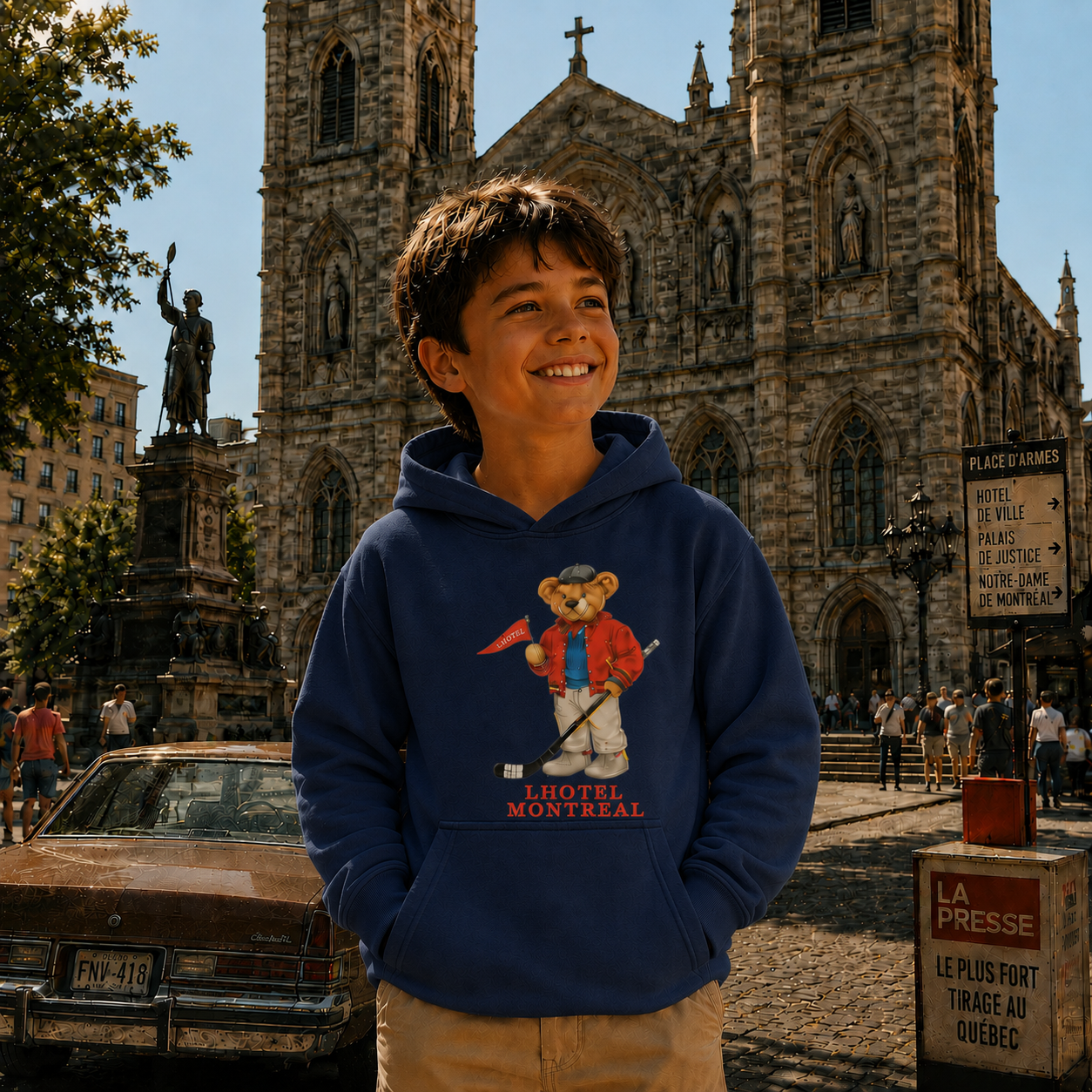Claude Kids Hoodie | Boutique LH Montréal