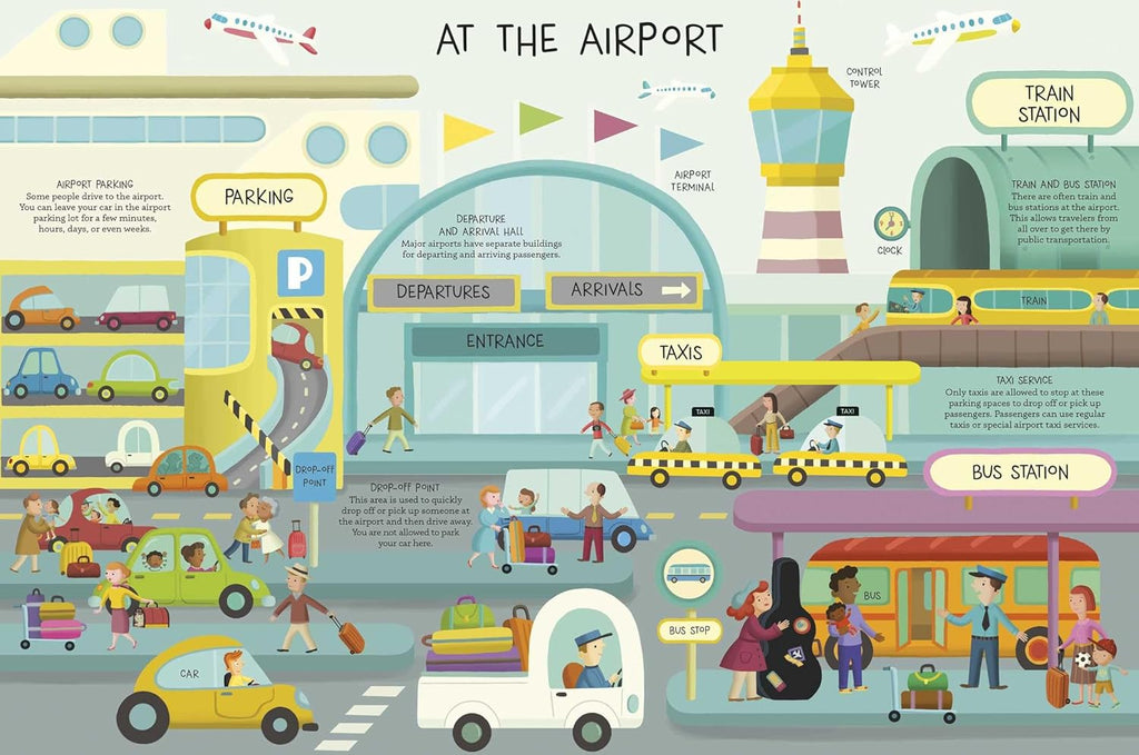 Fold Open and Look Inside The Airport – Children's Book | Boutique LH Montréal