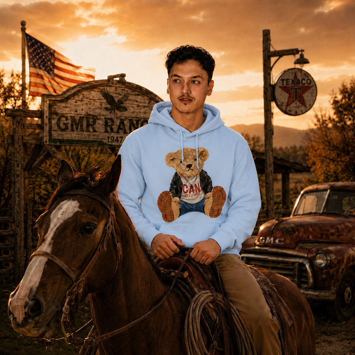 Eli Unisex Hoodie – CAN Attitude Teddy Bear | Boutique LH Montréal